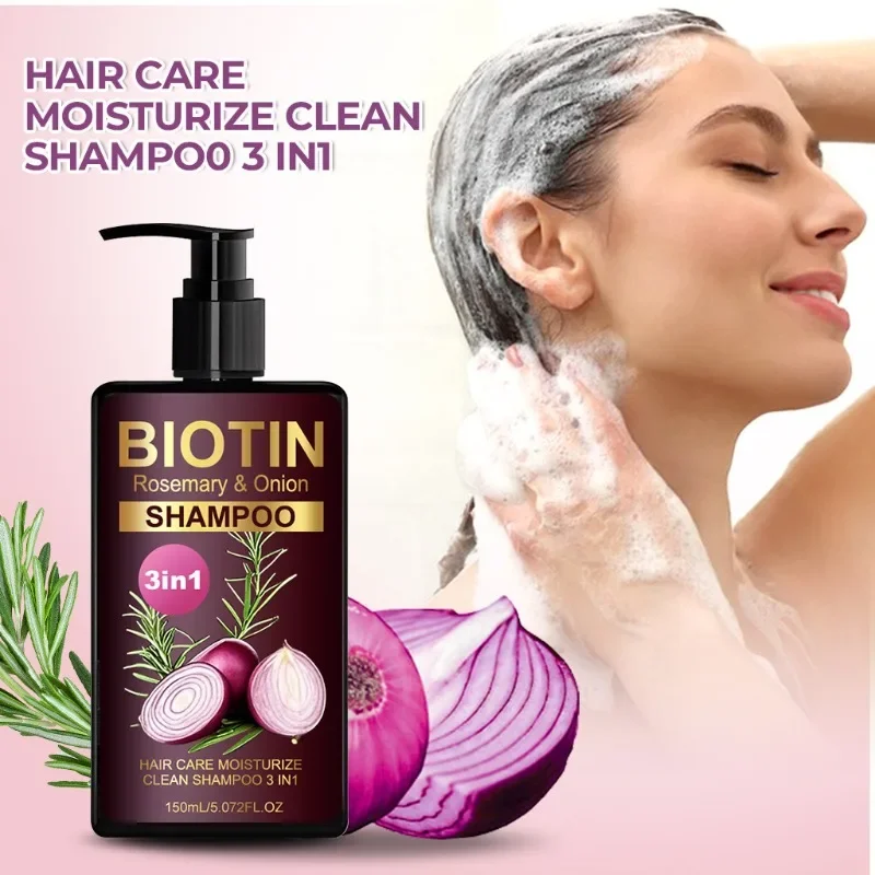Hair Care Natural Ingredients - Shampoing BIOTIN au romarin et à