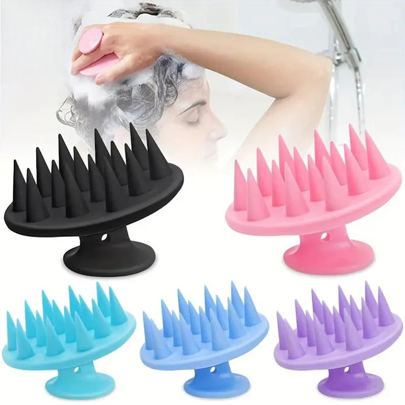 Hair Care Products - Brosse de massage portable en silicone