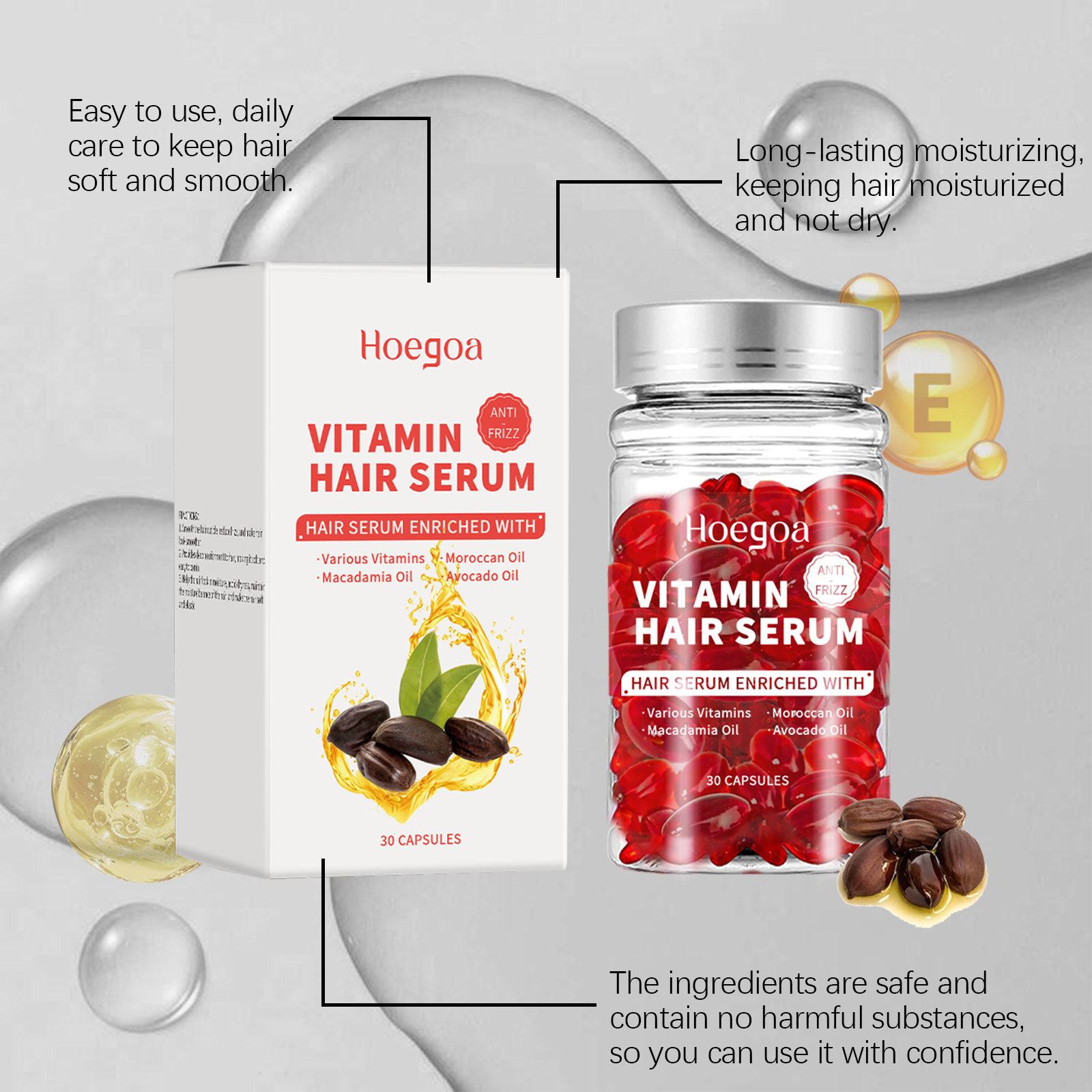 Hair Care Products - Capsules de sérum de soin capillaire